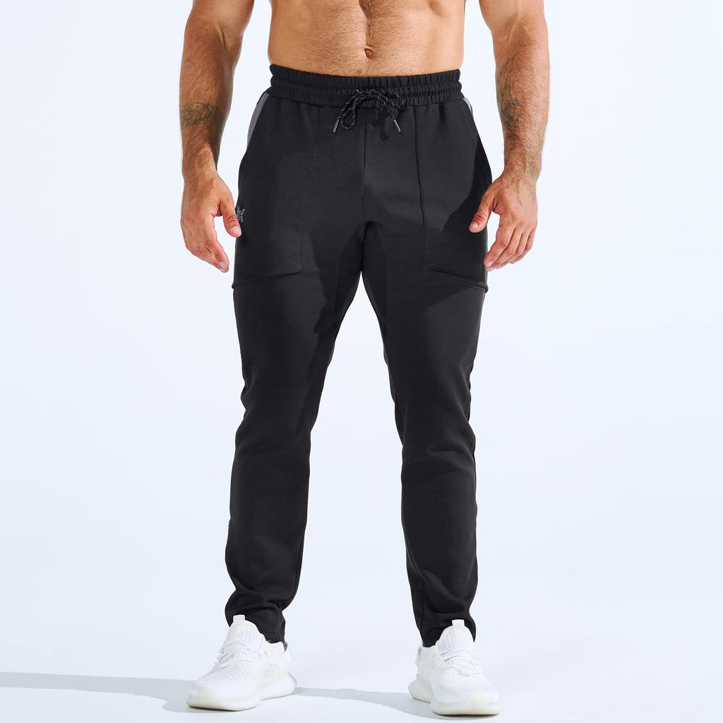 BROKIG Comfortable Jogger Pants with Zip Perfect for Gym and Casual and Size Men's Pockets, Workouts, Workouts, Workouts. Sweat-Wicking Quick-Drying.