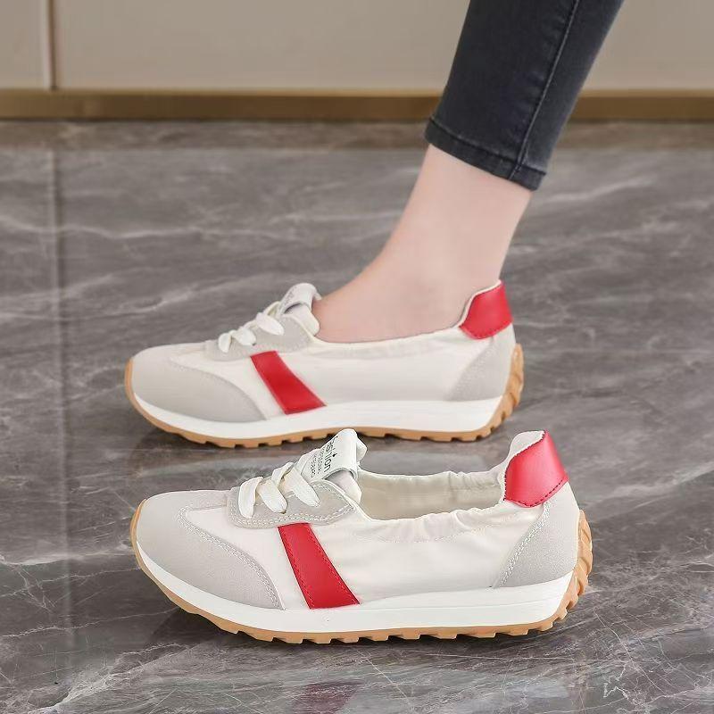 Women's Casual Shoes Summer New Style Flat Bottomed All Match Lightweight White Shoes Shallow Mouth Breathable And Comfortable Women's Shoes