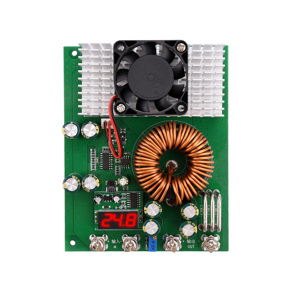 1000W Hohe Leistung DC DC Einstellbarer Abwärtswandler Modul 25V-90V auf 2.5V-50V Digitales Voltmeter mit LED-Anzeige