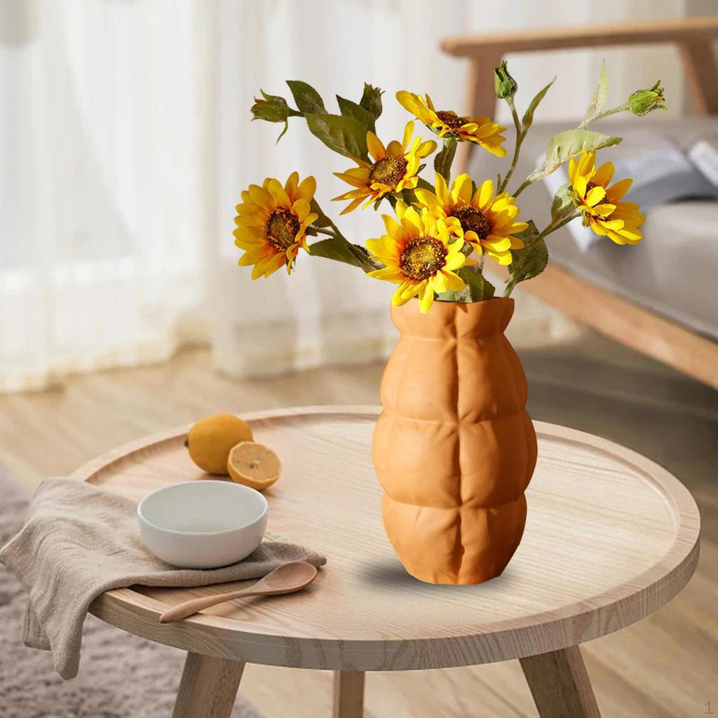 Ceramic Flower Vase, Decorative Vase Floral Arrangement Flowerpot Container Statue for