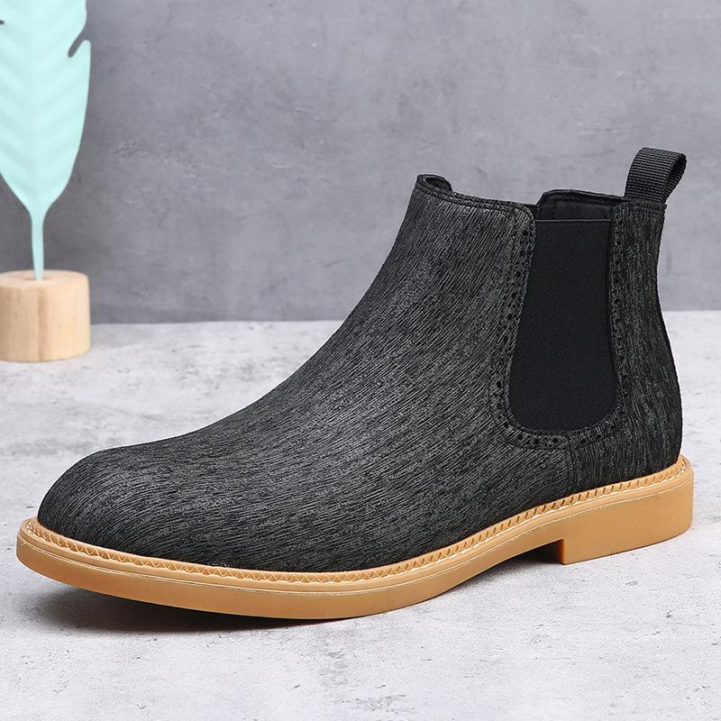 Chelsea Boots Men's Plus Size 47 48 Supply Retro Short Boots Autumn and Winter Men's Boots British Martin Boots Men's