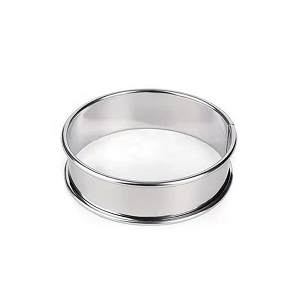 Stainless Steel Mousse Cake Mold Heat-Resistant Perforated round Tart Ring Cookie Cutter Pastry Circle Baking Tool