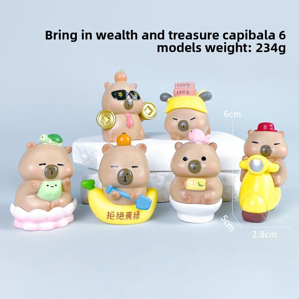 Circle Swimming Turtle Motorcycle Giant Goose Lotus Capybara Ornament Model