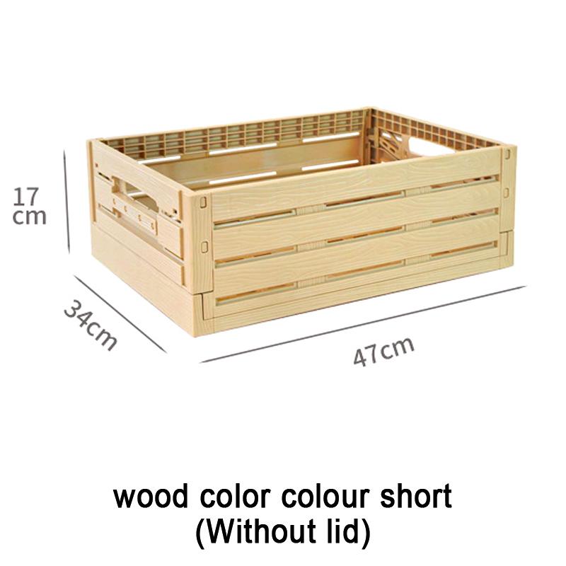 

Foldable Large-capacity Plastic Storage Box Organizer Portable Household Storage Box Living Room Camping Storage Box For Offices