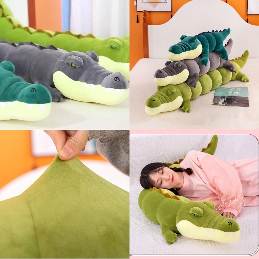 Crocodile Plush Toy Throw Pillow Soft Comfy