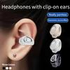 S9 Single Ear Bluetooth Wireless Earphone Ear-Clip Design Headphone Noise Reduction Bluetooth 5.3