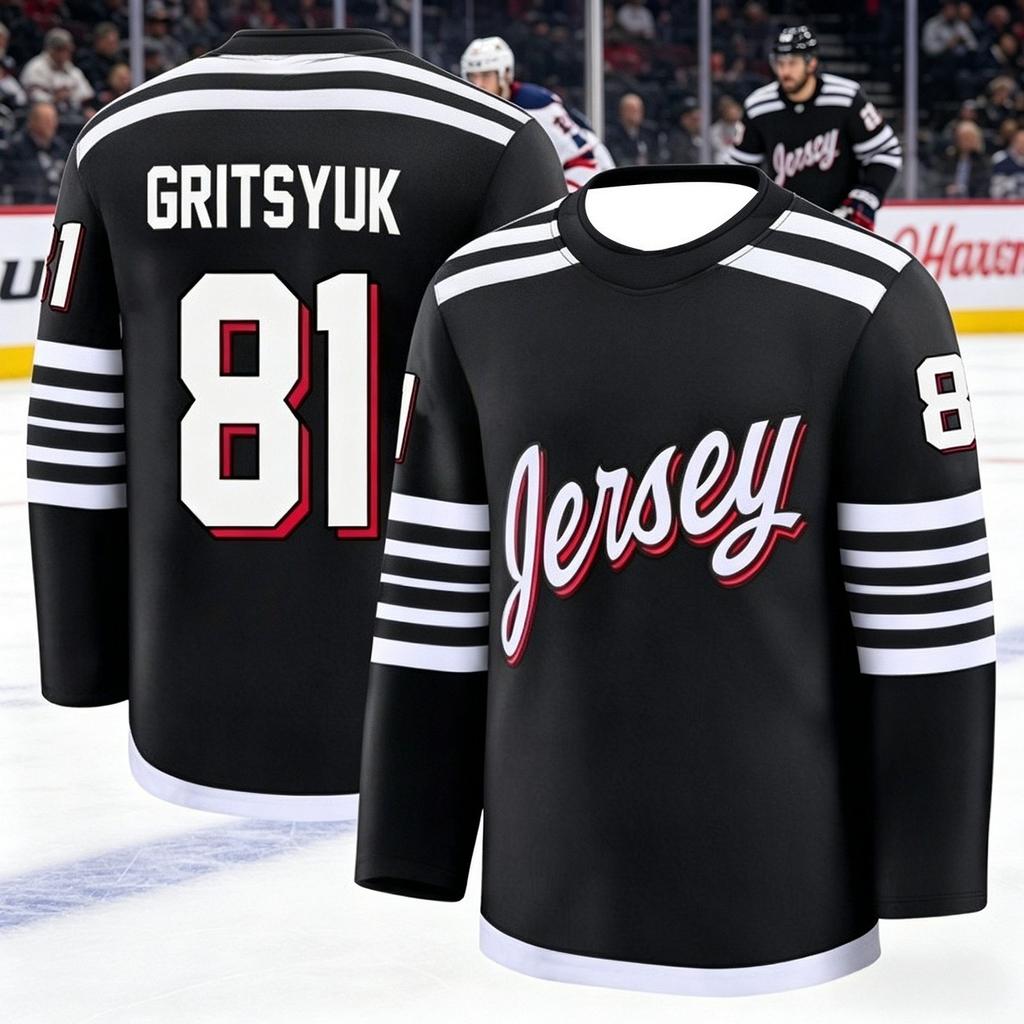 2026 New Jersey Man's New Ice Hockey Training Suit - 3D Printed, Breathable, Moisture-wicking Long-sleeved Top Family