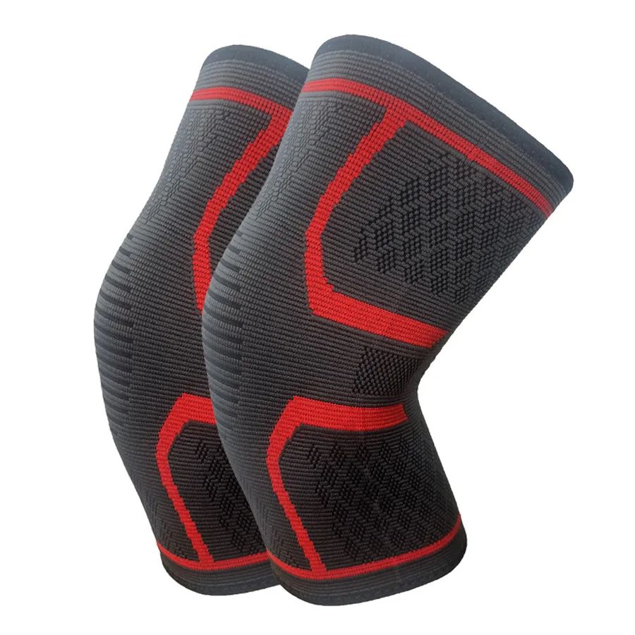 2pcs Unisex Compression Knee Sleeves - Knee Support & Protection for Basketball, Running, Cycling & All Sports
