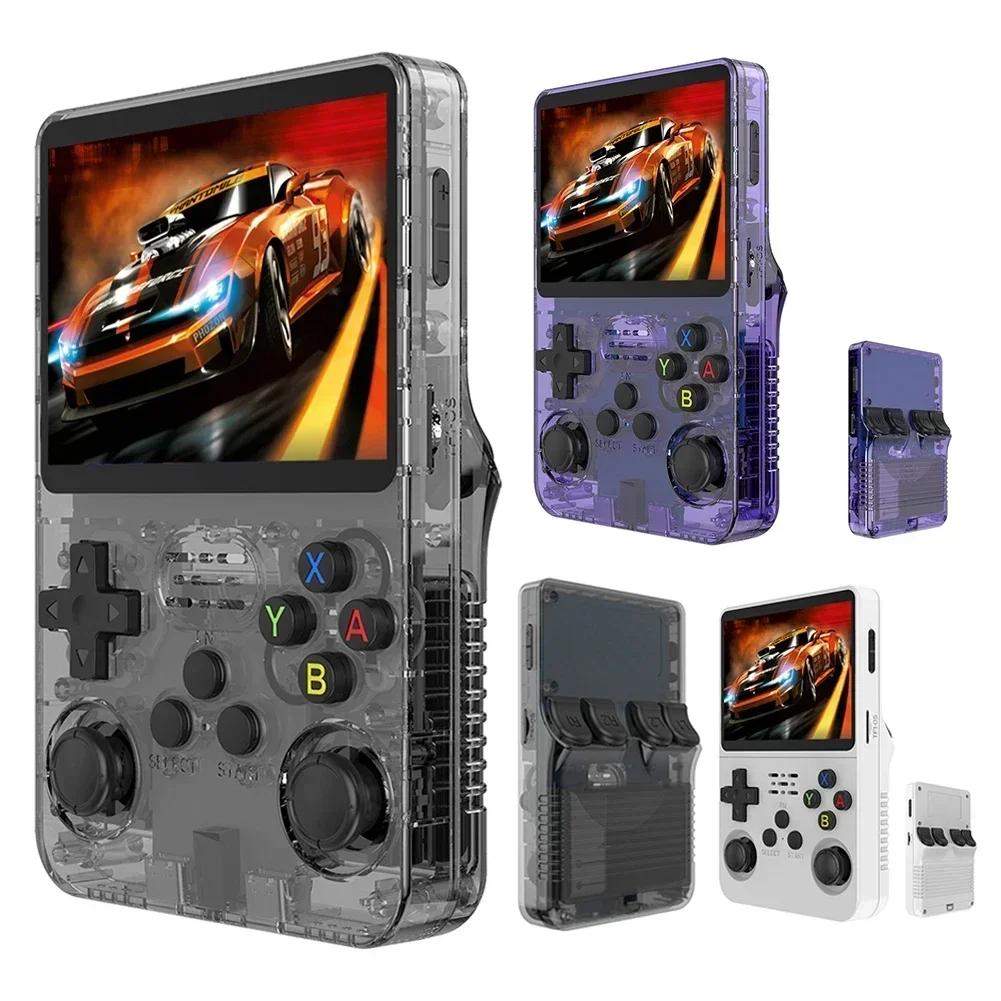 R36S Console Portatile Retro per Videogiochi Schermo IPS da 3,5 Pollici 20000 Giochi Classici Console Sistema Arkos Lettore Video Portatile da Tasca