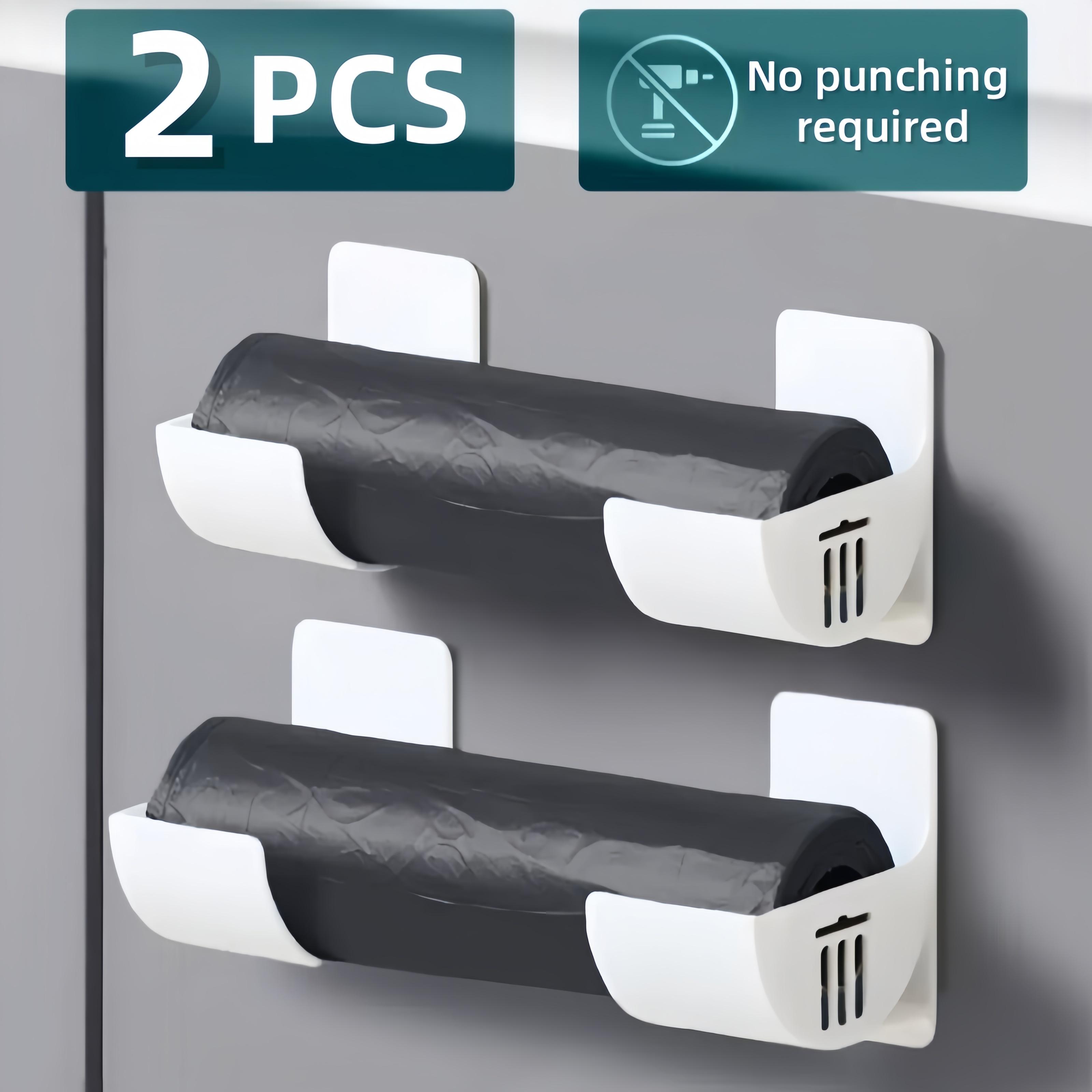 2 шт Настенный держатель для мусорных пакетов контейнер для хранения мусорных пакетов органайзер диспенсер для контейнера для пленки для пластиковых пакетов для кухонной полки 556₽