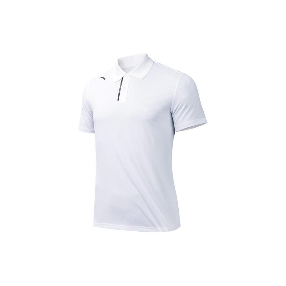 Anta Variety Training Collection Polo Shirt Men's Pure White 952427107-1