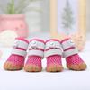 Summer Dog Rain Shoes Breathable Mesh for Small Dogs Cats Anti-Slip Chihuahua York Teddy Pomeranian Boots Sandals Puppy Shoes