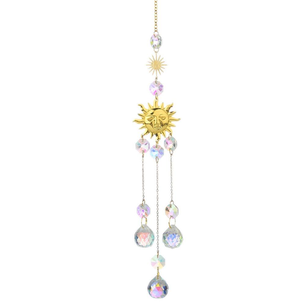 

Prismas Sun Catchers Moon Rainbow Catcher Garden Supplies Wind Chime Wedding Style A