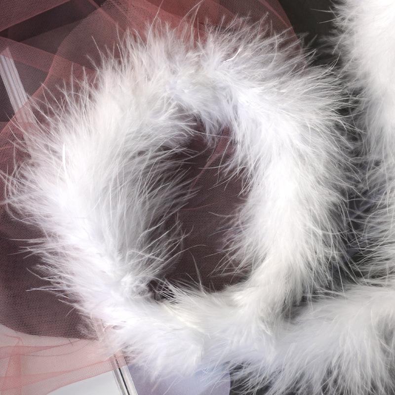 Diy Decorative Feather Strips Thickened Top Strips Wedding Christmas Festival Toys Crafts Stage Performance Feather 2 Meters