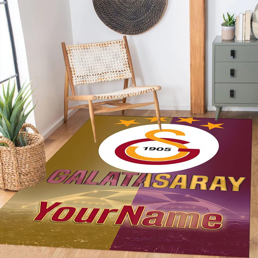 Galatasaray 121 Customizable Name Carpet Suitable for Kitchen Foyer Dining Room Dormitory Anti-slip Rug Office home decor