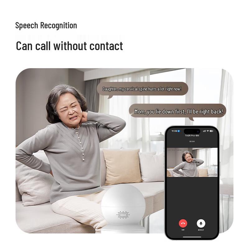 Lechange TA3R-8Mpro 4K 8MP Indoor PTZ WiFi Security Camera (CN version)