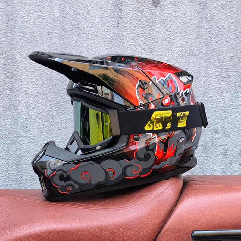 Off-Road Helmets Kids Teens Electric Bike Helmets Men and Women Rally Helmets Mountain Bike Riding Downhill