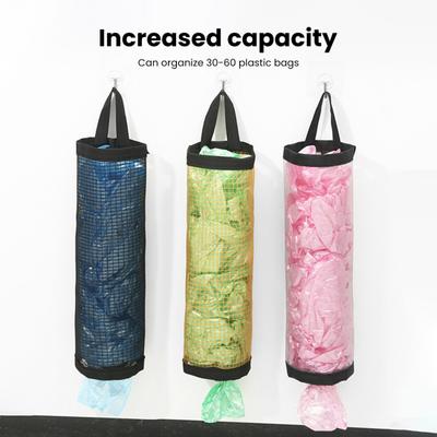 Bolsa de Almacenamiento para Bolsas de Basura Malla Hueca Transparente Ligera para Colgar en la Pared Hogar Residencia Estudiantil Plástico