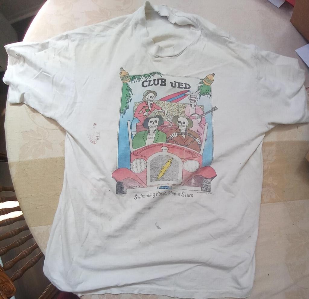 Vintage Grateful Dead 1987 Club Jed S-4Xl Reprint T-Shirt Fan Gift