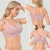 Women's One-Piece Fixed Cup Seamless Bra, Wireless Push Up Breathable Beauty Back Thin European American Style Everyday Underwear