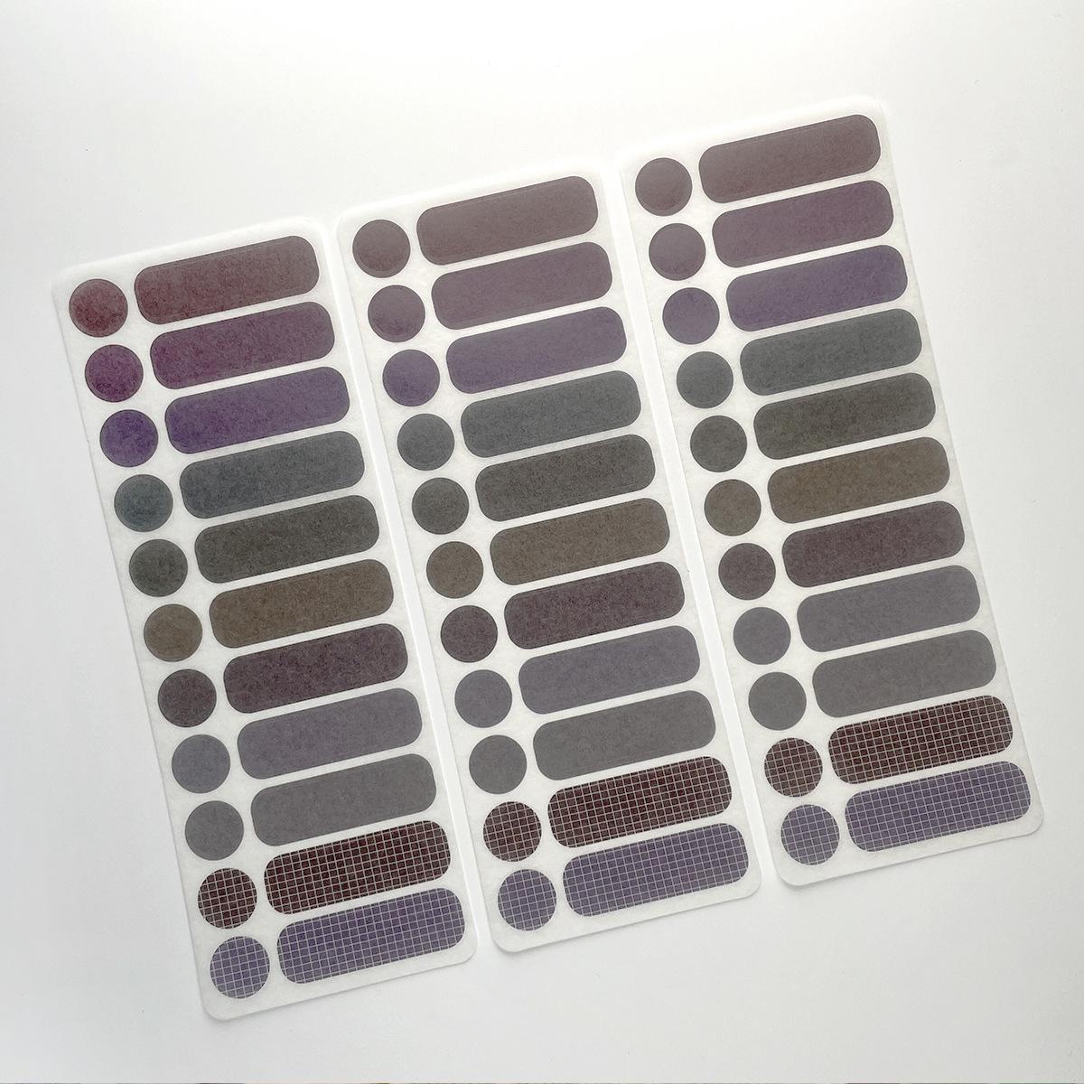 

3sheets Ins Simple Solid Color Label Dot Sticker Planner Handbook DIY Basic Decoration Handmade Scrapbooking Supplies