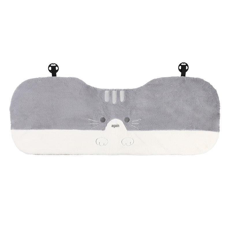Cute Cat Paw Car Neck and Lumbar Support Headrest Pillow - Plush Backrest Decoration