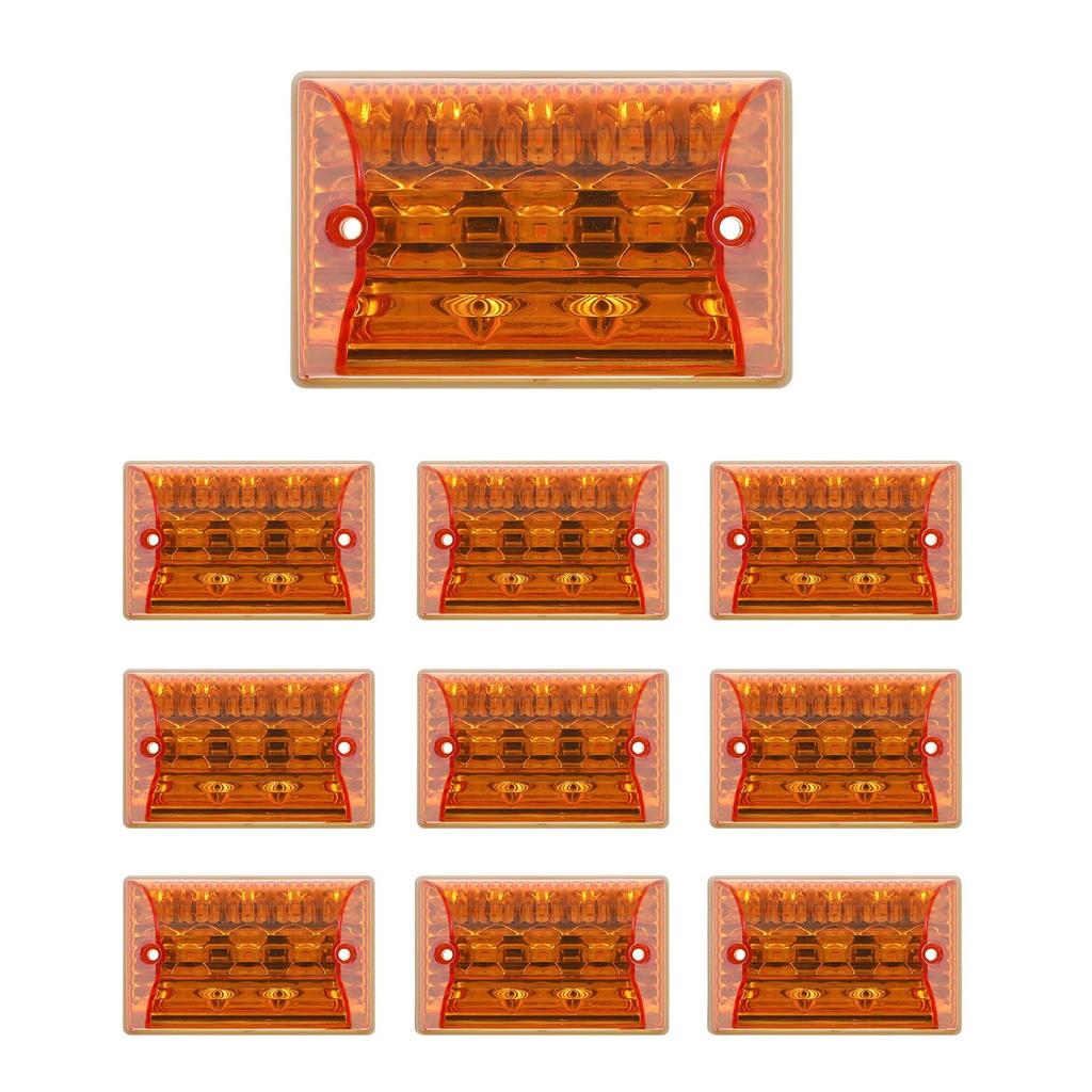 Takenous Takemura Shokai LED Side Marker Marker Pack of for Trucks Downlights, Lamps, 24V, 10, (Amber)