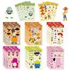 8 PCS Disney Creativity Buzz Light Year Woody Alien Make A Face Puzzle Game Sticker Laptop Skateboard Car Birthday Gift Stickers