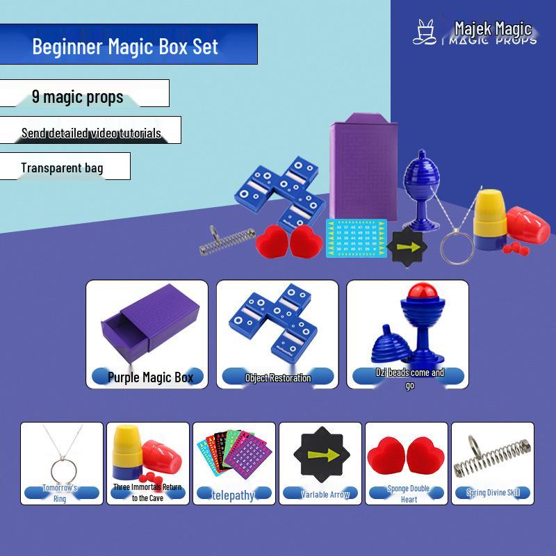 

Набор магического реквизита: Подарочная коробка для обучения для мальчиков и девочек - Идеально для выступлений и дней рождения