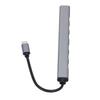 Type C Hub 7 In 1 Aluminum Alloy USB A Interface USB 3.0 500M/S Fast Transfer Plug and Play USB Dock