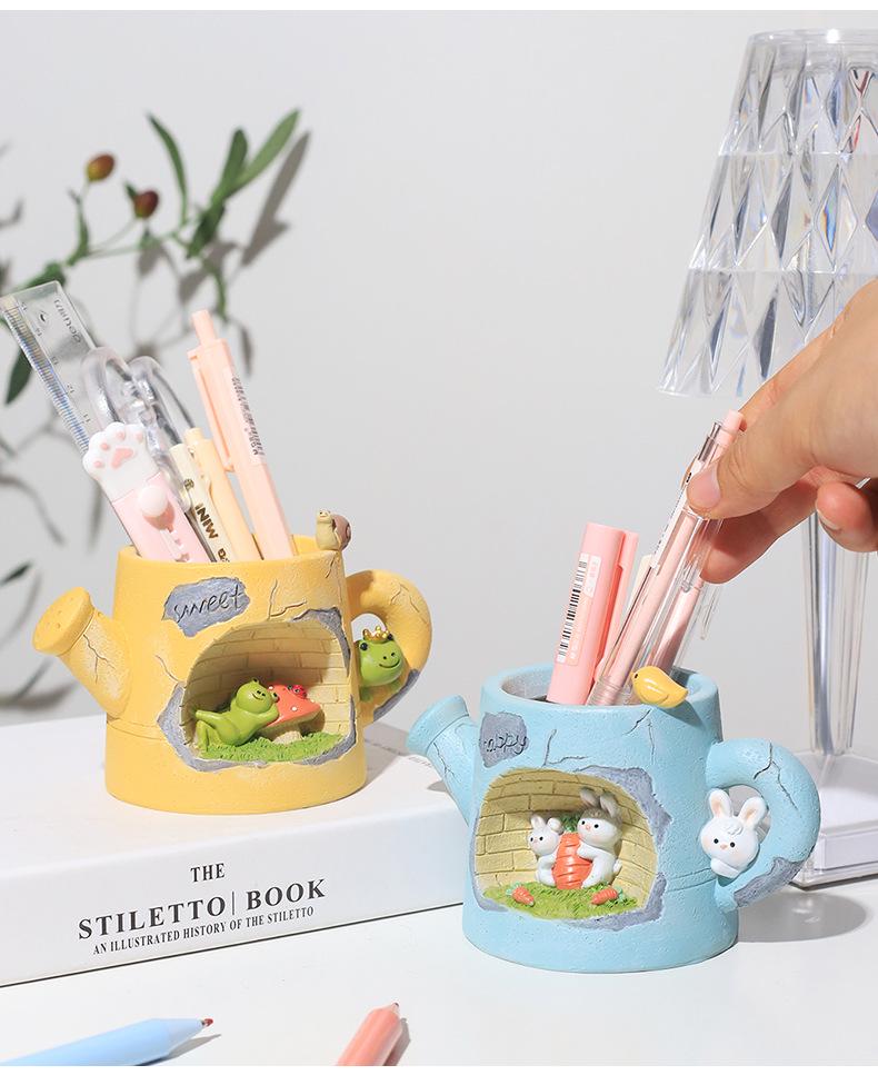 Creative Cartoon Succulent Pot: Fun Desktop Decor for Micro Landscapes