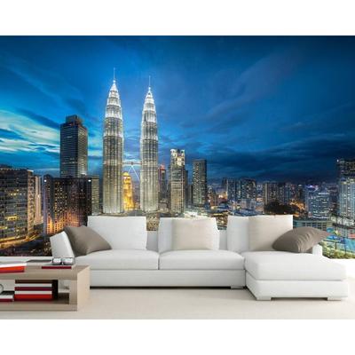 Modern City Buildings 3d Wallpaper Mural,Living Room Sofa Tv Wall Bedroom Kitchen Home Decor Restaurant Bar Mural