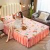 1pc Ruffle Bed Skirt +2pcs Pillowcase Thicken Sanding Bed Skirt 3pcs Set Soft Comfortable Bedspread Twin Double Size Bed Cover