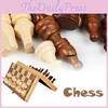 Classic Wood Chess Set Featuring A Convenient Folding Chessboard And Traditional Pieces