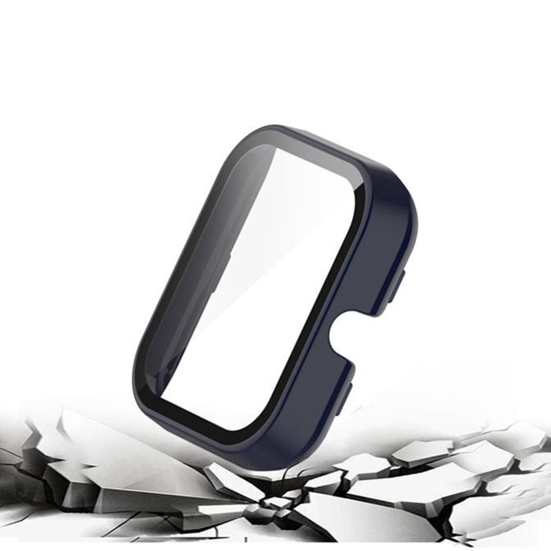 Screen Protector for Case with Tempered Film for AmazfitBIP U/for POP Full Coverage for Shell Protective Cover Replace