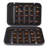 40pcs Fly Fishing Flies Kit with Waterproof Box Conspicuous Colours Hand Knitting Stainless Steel Fly Fishing Lure for