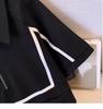 Plus Size Stylish Two-Piece Look Polo Dress - Summer Casual Short Sleeve Slimming Skirt
