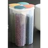 Food Storage Container 4 Compartment Multifunctional Perfect Sealing Space Saving Safe Cereal Dispenser for Kitchen
