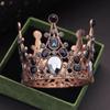 Party Prom Birthday Cake Crown Small Tiaras for Doll Green Pink Diadem Bridal Wedding Hair Jewelry Tiaras Head Ornaments