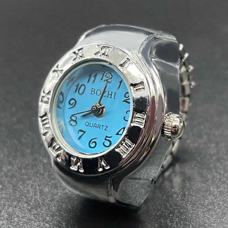 

Кольцо Смотреть: Стильное кольцо-часы из белой стали с римскими цифрами для мужчин и женщин синий