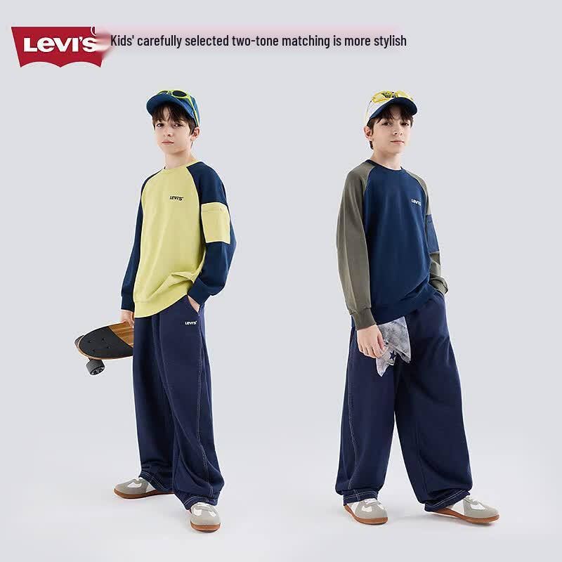 Levi's Youth Boys' Raglan Long-Sleeve Sweatshirt