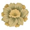 Lotus Flower Floor Mat Non-Slip Round Area Rug Washable Floral Carpet Chinese Style Rug for Bedroom Living Room Kitchen Bathroom Cloakroom