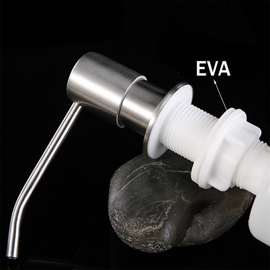 300ML Stainless Steel Soap Dispenser Kitchen Sink Hand Dish Soap Pump Bottle New