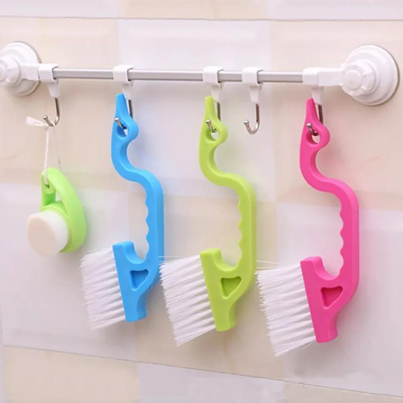 1Pcs Household Kitchen Bathroom Cleaning with Scraper Integrated Window Slot Cleaning Brush Air Conditioning Louver Brush Keyboard Brush