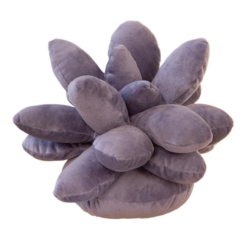 25cm Lifelike Succulent Plants Plush Stuffed Toys Soft Doll Creative Potted Flowers Pillow Chair Cushion for Girls Kids Gift