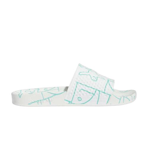 adidas Mark Gonzales x Shmoofoil Шлепанцы с принтом по всей поверхности GW3161 EU 36.5 мятный/белый