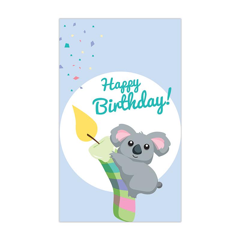 50-Pack Creative Birthday Celebration Cards for Party Decorations and Gifts