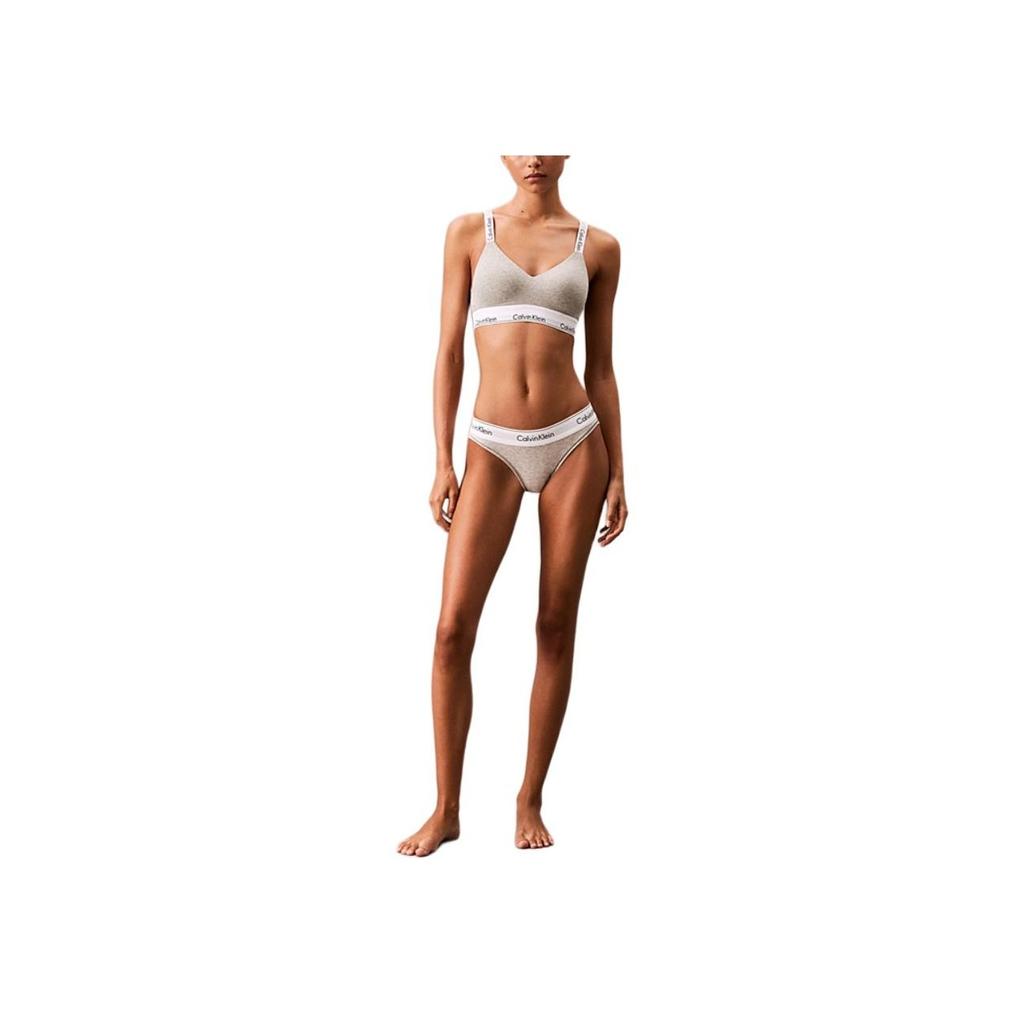Calvin Klein Logo Full Coverage T-Shirt Bra Women underwear Gray 000QF7059E-P7A