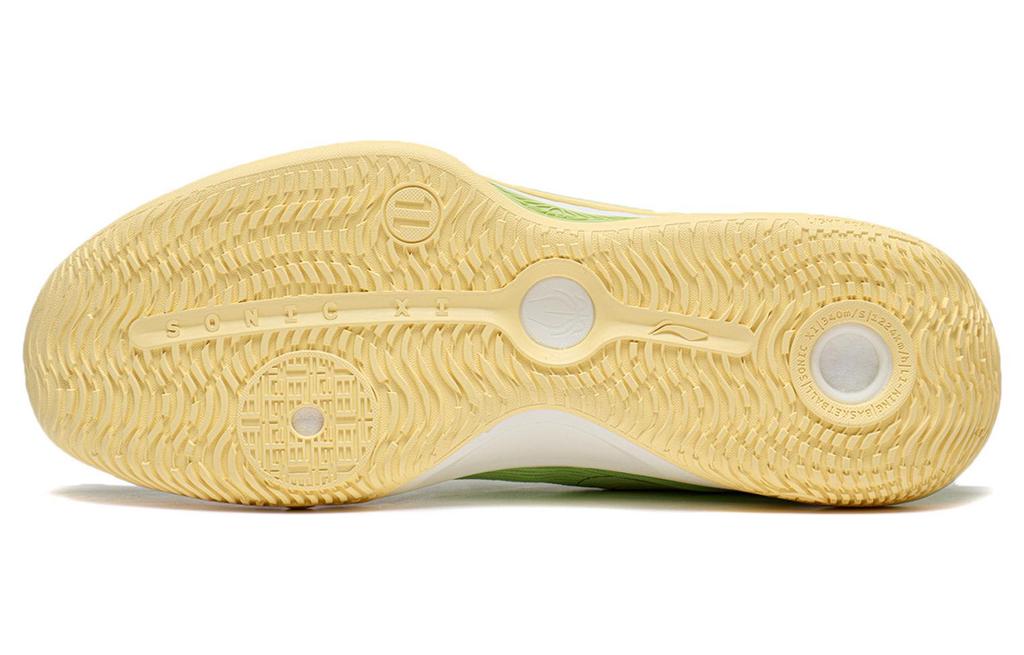 Li Ning SONIC 11 Grain Rain Synthetic Leather Cushioning Slip Resistant Abrasion Resistant Low top Basketball Shoes ABAT021-6