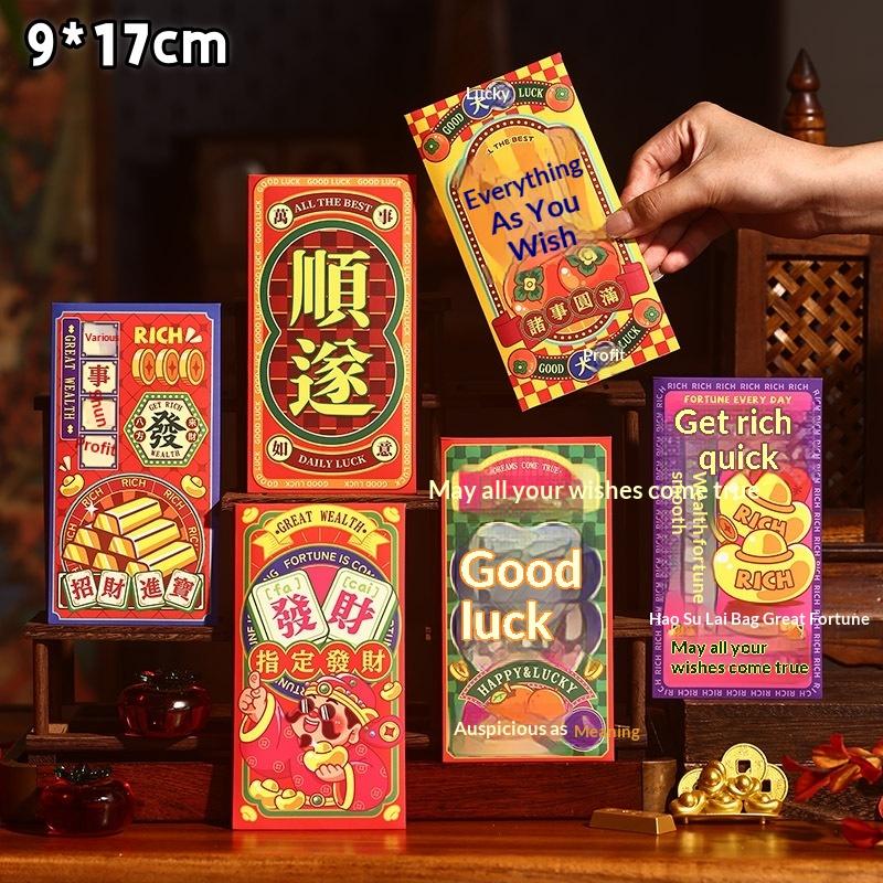6Pcs Cute Goat Year Red Envelopes For 2027 New Year Spring Festival Red Packet Cartoon Sheep Pattern Lucky Money Packets